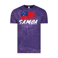 Cloud Purple samoan gifts   somoan flag t shirt Vintage Tee - longCreatives