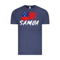 Vintage Denim samoan gifts   somoan flag t shirt Vintage Tee - longCreatives
