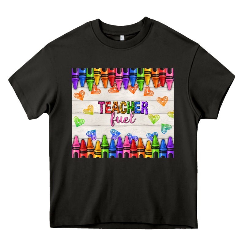Teacher Fuel Heavy Core Tee by NancyCooperArtShop | Teevron