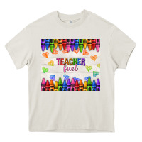 Cream teacher fuel Heavy Core Tee - NancyCooperArtShop