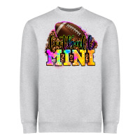 Heather Grey football mini Heavyweight Sweatshirt - OliviaCreatesArt