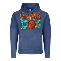 Game Day Leopard Basketball Vintage Hoodie | Teevron