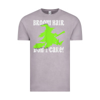 Vintage Zinc witches saying broom hair dont care halloween camper joke Vintage Tee - longCreatives
