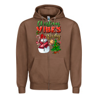 Chestnut christmas vibes only Zipper Hoodie - BundleAndBundleShop