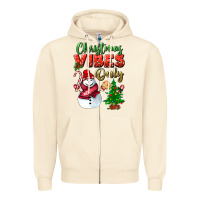 Sandshell christmas vibes only Zipper Hoodie - BundleAndBundleShop