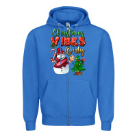 True Royal christmas vibes only Zipper Hoodie - BundleAndBundleShop