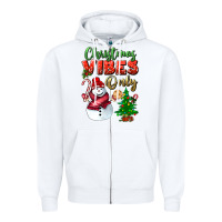 White christmas vibes only Zipper Hoodie - BundleAndBundleShop