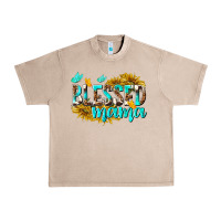 French Oak Blessed Mama Urban Heavy Tee - texasbilliewilder