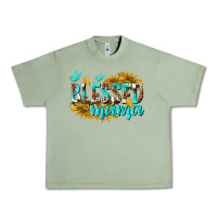 Oil Green Blessed Mama Urban Heavy Tee - texasbilliewilder