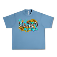 Pebble Blue Blessed Mama Urban Heavy Tee - texasbilliewilder