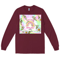 Burgundy mental health matters Long Sleeve Tee - TumblerDesignByShophia