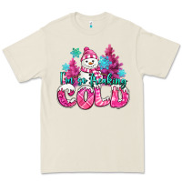 Bone im so freaking cold pink christmas snowman Premium Tee - MaliasSmallBusiness