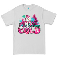 Dove Grey im so freaking cold pink christmas snowman Premium Tee - MaliasSmallBusiness