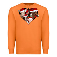 Carrot farm animals christmas Premium Sweatshirt - CowhideDigitalArt