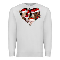 Farm Animals Christmas Premium Sweatshirt | Teevron