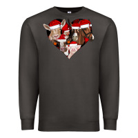 Smoke farm animals christmas Premium Sweatshirt - CowhideDigitalArt