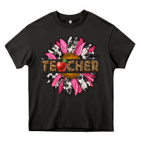 Asphalt western teacher sunflower Heavy Core Tee - NancyCooperArtShop