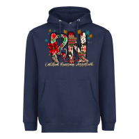 Navy RN Licensed Practical Nurse Heavyweight Hoodie - CowhideDigitalArt