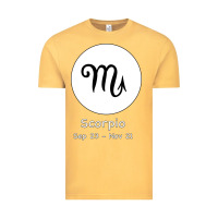 Vintage Mustard Scorpio Horoscope Vintage Tee - Bettercallsaul