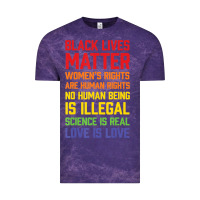 Cloud Purple Black Lives Matter List Vintage Tee - longCreatives