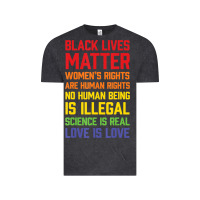 Vintage Black Black Lives Matter List Vintage Tee - longCreatives