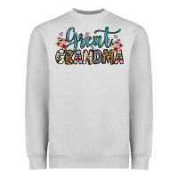 Heather Grey great grandma Heavyweight Sweatshirt - OliviaCreatesArt