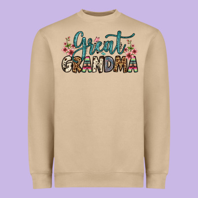 Great Grandma Heavyweight Sweatshirt Designed By Oliviacreatesart