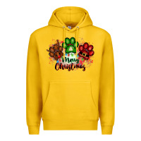 Lemon merry christmas paws Premium Hoodie - FaDigitalArtStudio