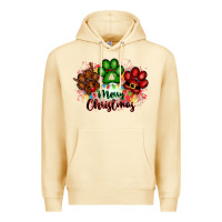 Pina Colada merry christmas paws Premium Hoodie - FaDigitalArtStudio