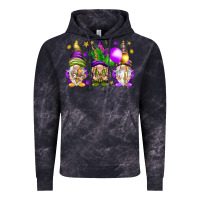 Cloud Black Mardi Gras gnomes Vintage Hoodie - NancyCooperArtShop