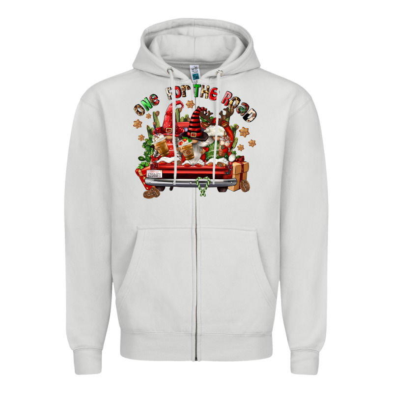 One For The Road Coffee Zipper Hoodie by FaDigitalArtStudio | Teevron