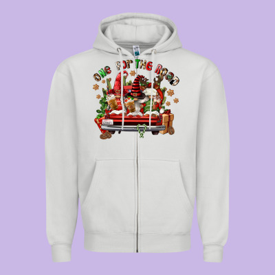 One For The Road Coffee Zipper Hoodie Designed By Fadigitalartstudio