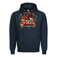 Navy one for the road coffee Zipper Hoodie - FaDigitalArtStudio