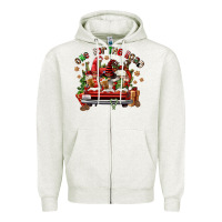 Oatmeal Heather one for the road coffee Zipper Hoodie - FaDigitalArtStudio