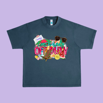 Lunch Lady Off Duty Urban Heavy Tee Designed By Nancycooperartshop