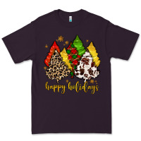 Plum happy holidays with christmas tree Premium Tee - MaliasSmallBusiness