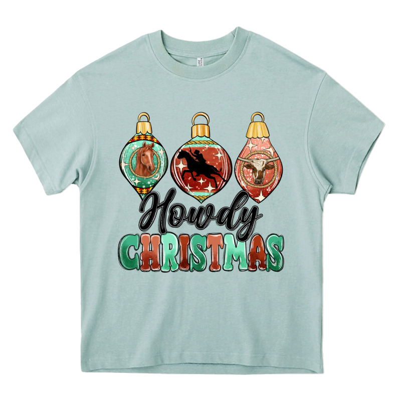 Howdy Christmas Heavy Core Tee by MaliasSmallBusiness | Teevron
