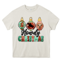 Cream howdy christmas Heavy Core Tee - MaliasSmallBusiness
