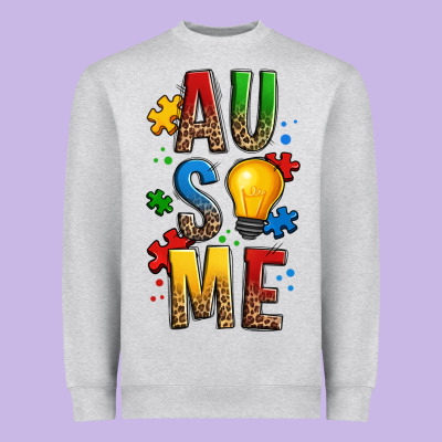 Ausome Autism Heavyweight Sweatshirt Designed By Oliviacreatesart