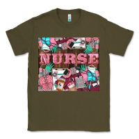 Army Green Nurse Classic Tee - LillyAllenDesigns