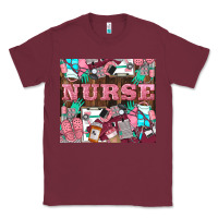 Burgundy Nurse Classic Tee - LillyAllenDesigns