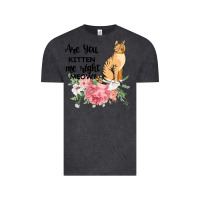 Vintage Black Are you kitten me right meow Vintage Tee - Bettercallsaul