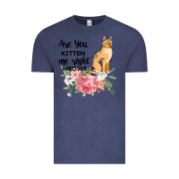 Vintage Denim Are you kitten me right meow Vintage Tee - Bettercallsaul