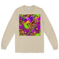 Mushroom Mardi Gras and jester hat seamless pattern Long Sleeve Tee - HowdyJamesFarm