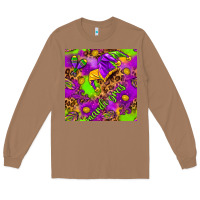 Toasted Coconut Mardi Gras and jester hat seamless pattern Long Sleeve Tee - HowdyJamesFarm