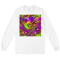 White Mardi Gras and jester hat seamless pattern Long Sleeve Tee - HowdyJamesFarm