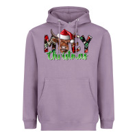 Lavender moey Christmas Heavyweight Hoodie - CowhideDigitalArt