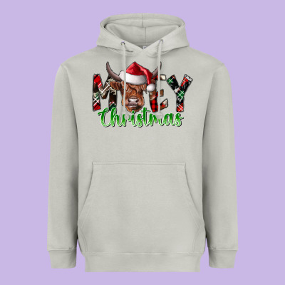 Moey Christmas Heavyweight Hoodie Designed By Cowhidedigitalart