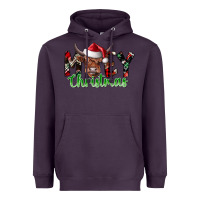 Plum moey Christmas Heavyweight Hoodie - CowhideDigitalArt