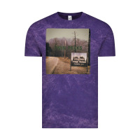 Cloud Purple Twin Peaks City Limits Welcome Sign Vintage Vintage Tee - longCreatives